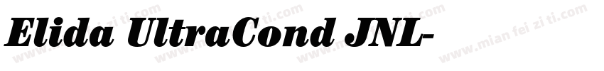 Elida UltraCond JNL字体转换